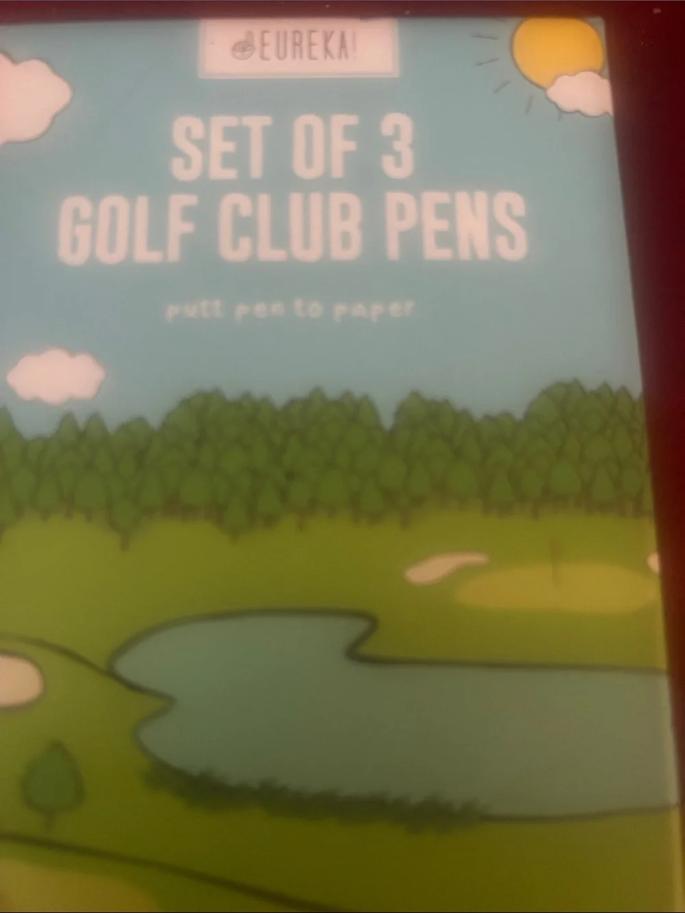 Silver Mini Golf Club Stylus Set with Black Grips - 3-Pack